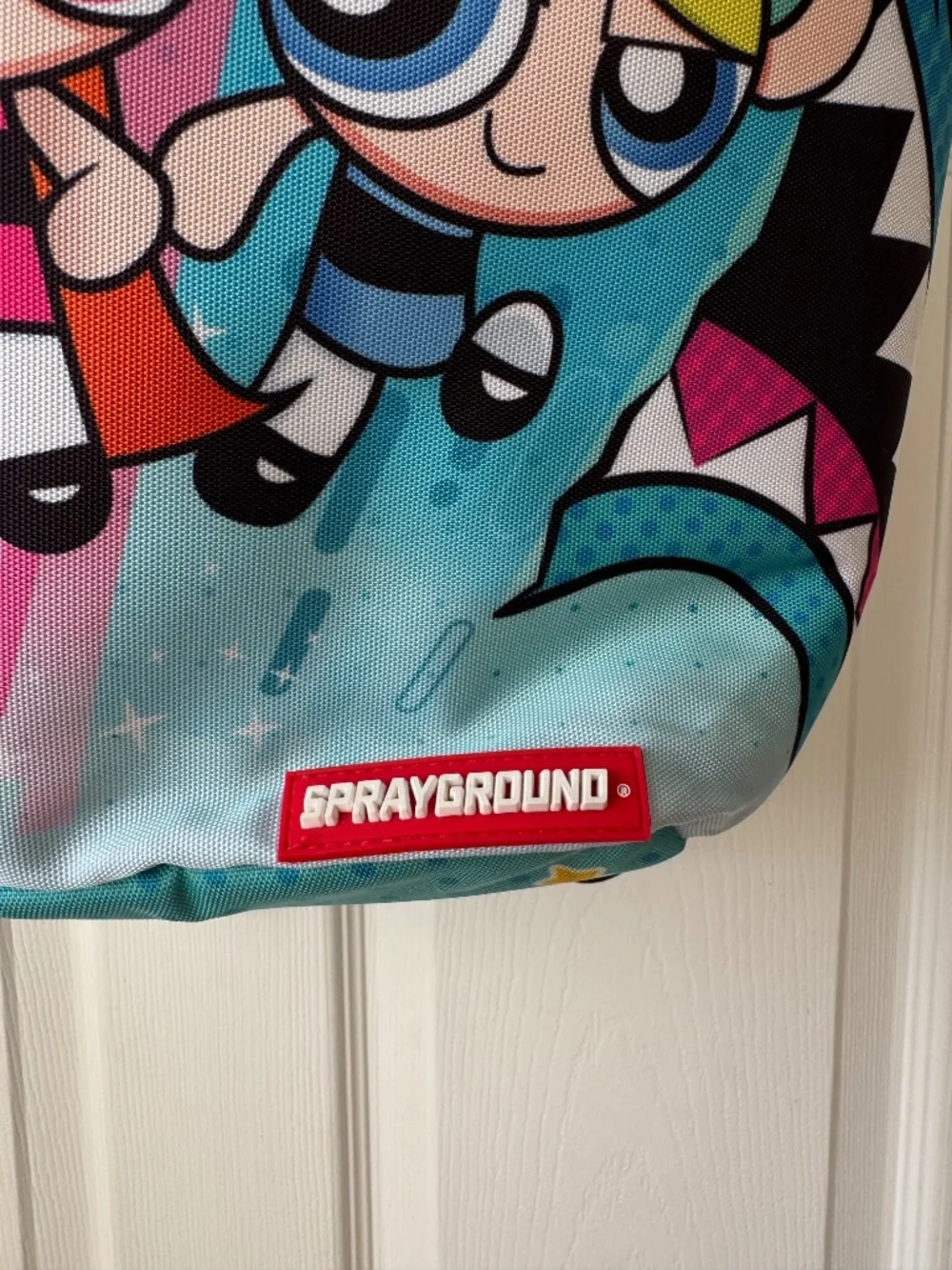 Sprayground Powderpuff Girls Limited Edition Shark Backpack Cartoon Bag